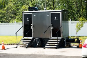 luxury porta potty for an event